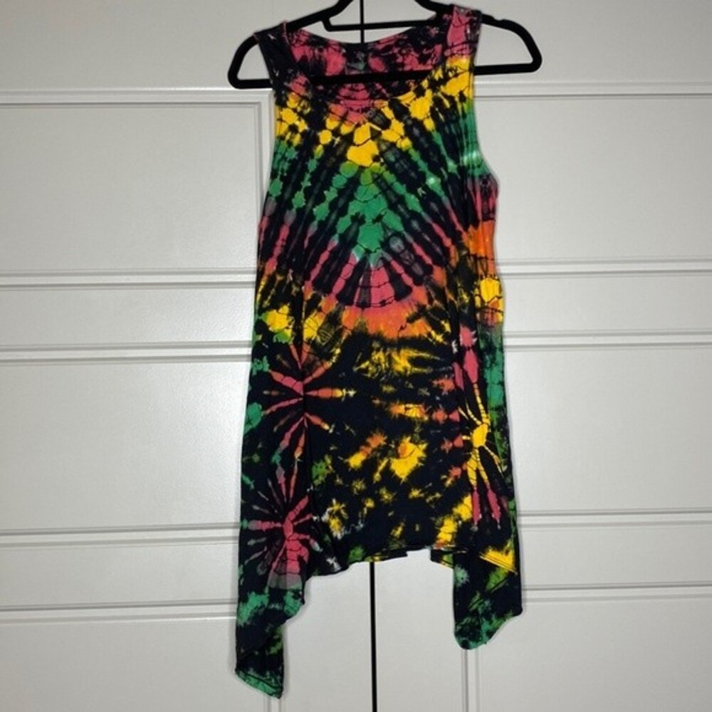 Tie Dye Rastafarian Sleeveless Top